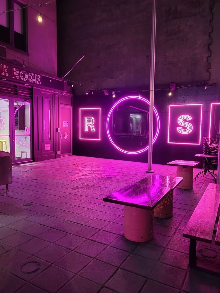 neon theme disco halloween party