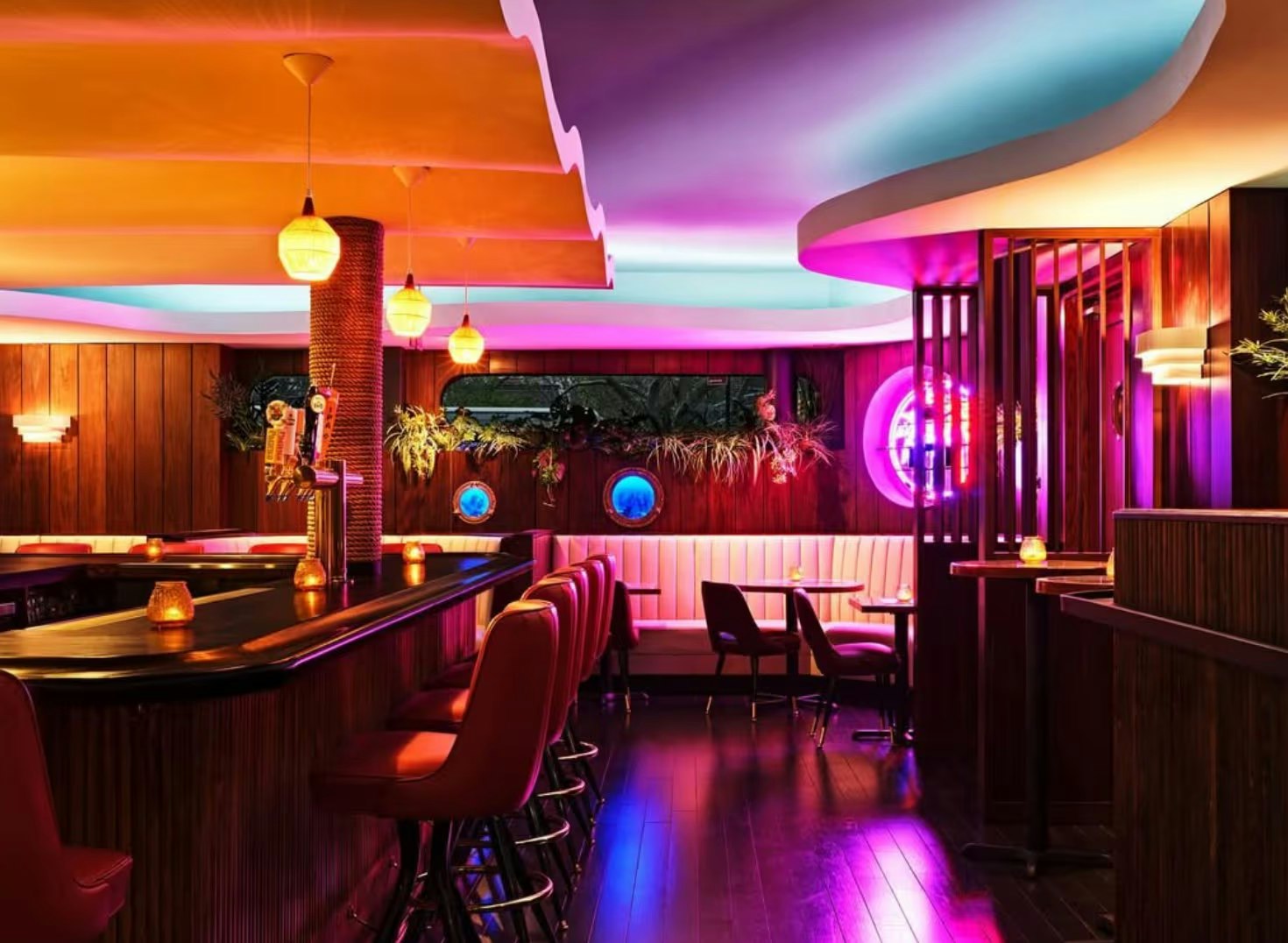 commodore II tiki bar halloween party