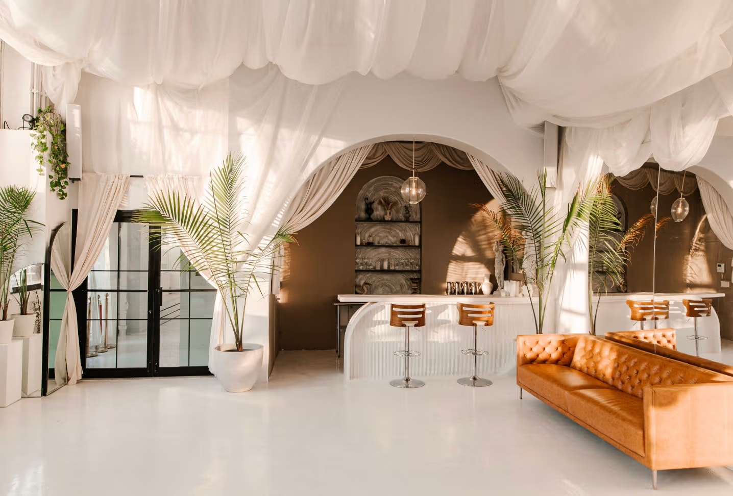 atmosfera affordable wedding venue nyc white walls modern