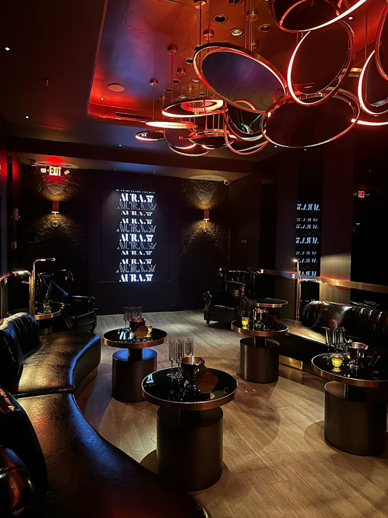 sleek elegant lounge aura 57 in manhattan 
